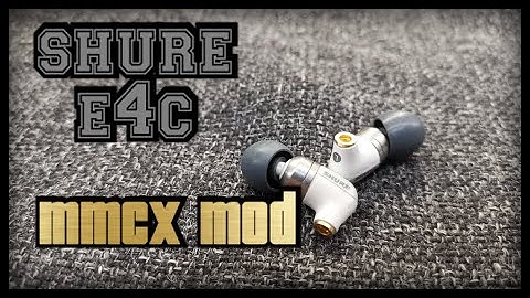 Shure E4C MMCX detachable cable mod modification [NAKED Tutorial]
