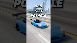 Racecar Vs 100 Feet Pothole In