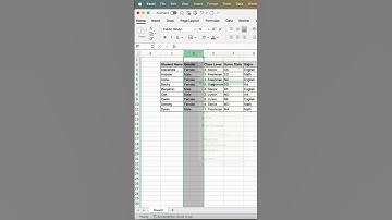 How to add / insert or delete column in Excel  #exceltips #exceltech #excelhacks #microsoft