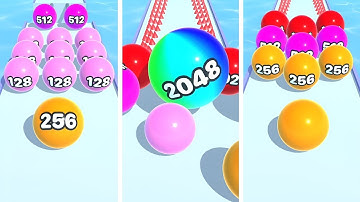 Ball Run Merge 2048 🎯 Best Mobile Gameplay Android iOS - Level 67