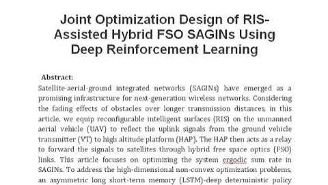 Joint Optimization Design of RIS Assisted Hybrid FSO SAGINs Using Deep Reinforcement Learning
