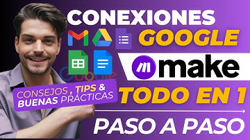 Cómo Conectar Google Drive, Gmail, Google Sheets , Docs, Calendar, Forms a Make.com | Tutorial 2025