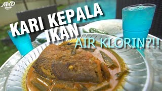 Kari Kepala Ikan Air Klorin | Lunch tepi swimming pool | MUKBANG