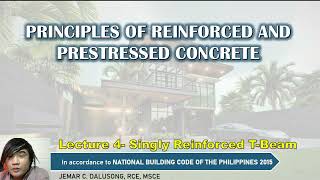 PSD 324 Lecture 4 - Singly Reinforced T-Beams