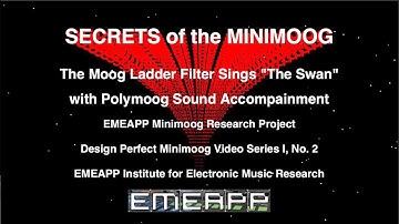 The Moog Ladder Filter Sings "The Swan," with Polymoog Accompaniment
