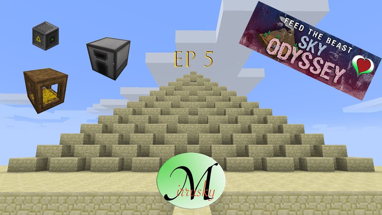 FTB SKY ODYSSEY Ep 5 : Atomic Reconstructor , Chicken Breeder, and Furnace.