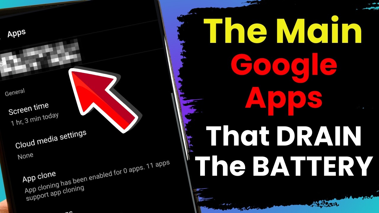 These 3 Google System Apps Secretly Drain your Battery... - YouTube