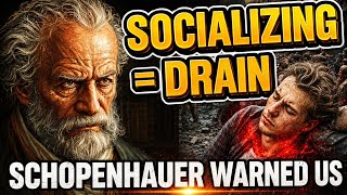 Socializing Drains You | Schopenhauer's Warning To Introverts. #socializing #schopenhauer #viral 