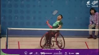 21 october 2023 l Para badminton Malaysia in action .