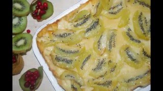 Перевернутый пирог, рецепт с киви. Канал ТутВкусно. видео выпечка — ТутВкусно! ru
