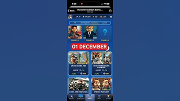 HAMSTER KOMBAT GAMEDEV DAILY COMBO | HAMSTER KOMBAT DAILY COMBO | 01 DECEMBER HAMSTER DAILY COMBO |