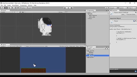 Unity 5 Tutorial 2D Platformer Game Part 2: Character Movement C#