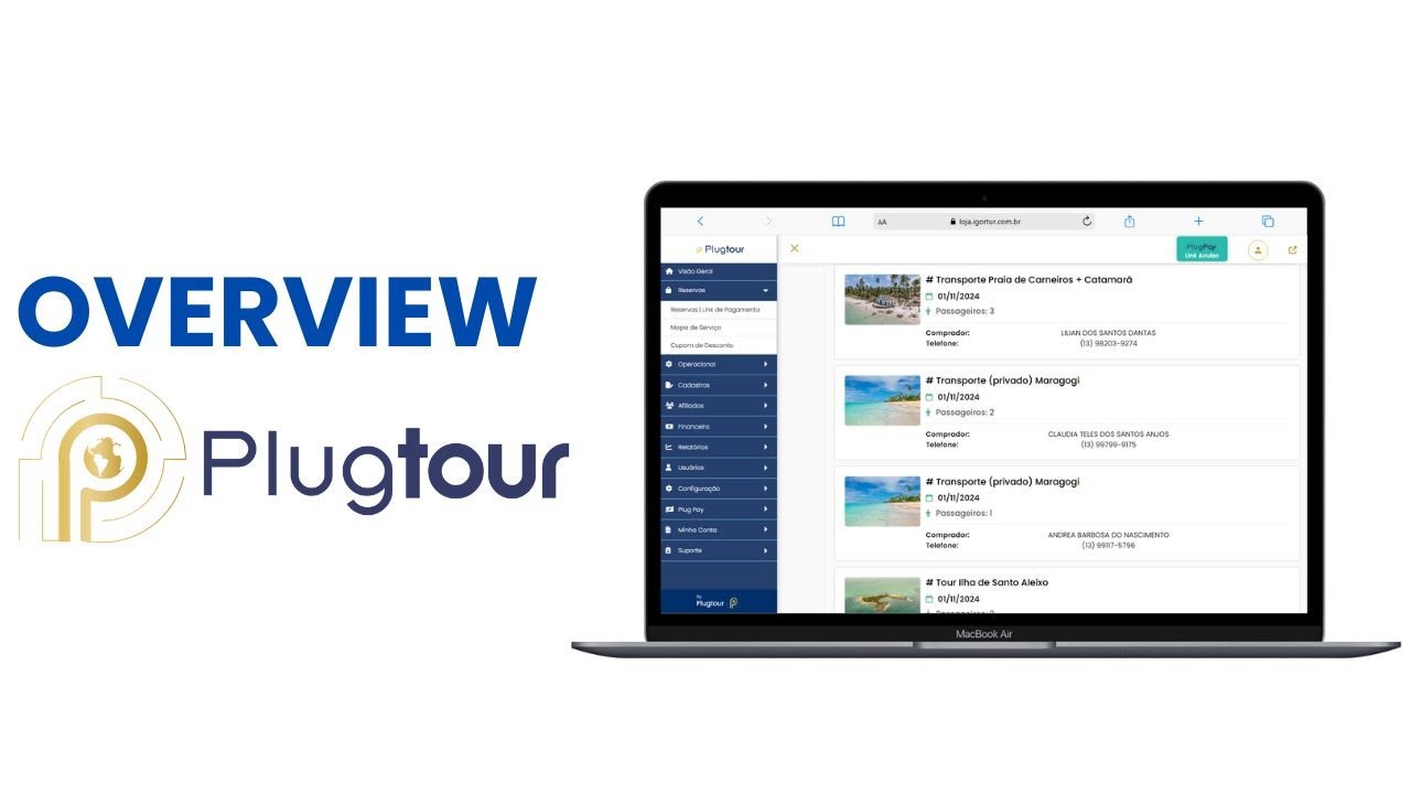 Overview da Plugtour