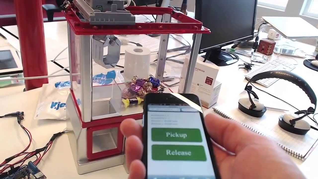 iPhone controlled candy grabber