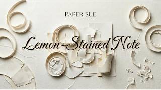 Paper Sue  Lemonstained Note  