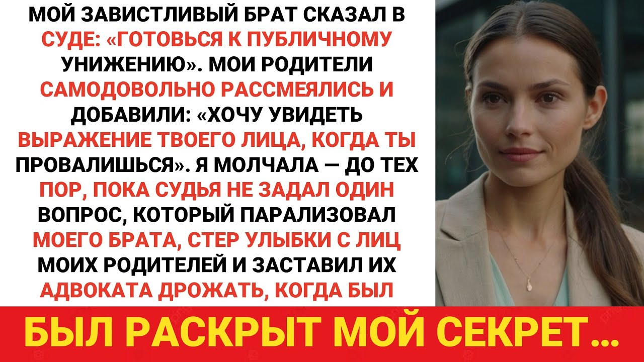 Мой завистливый брат нанял адвоката, чтобы объявить меня банкротом, —пока судья не задал один вопрос