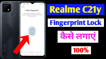 realme c21y me fingerprint lock kaise karen | how to set display fingerprint lock