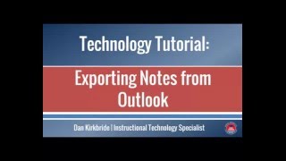 Exporting Outlook Notes
