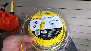 Walmart weed warrior heavy duty string trimmer  line is the best line on earth Review and testing