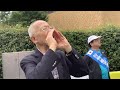 6月10日、朝鮮総連前の6月定期街宣活動、市川竹島さん 「株主総会で北朝鮮拉致問題啓発運動を訴えてきています。」村田春樹先生 日韓併合の時、日韓基本条約の賠償金を払いなさい。