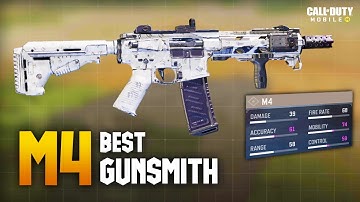 M4 BEST GUNSMITH FAST ADS + NO RECOIL COD MOBILE | CALL OF DUTY MOBILE M4 BEST GUNSMITH SETUP FOR BR