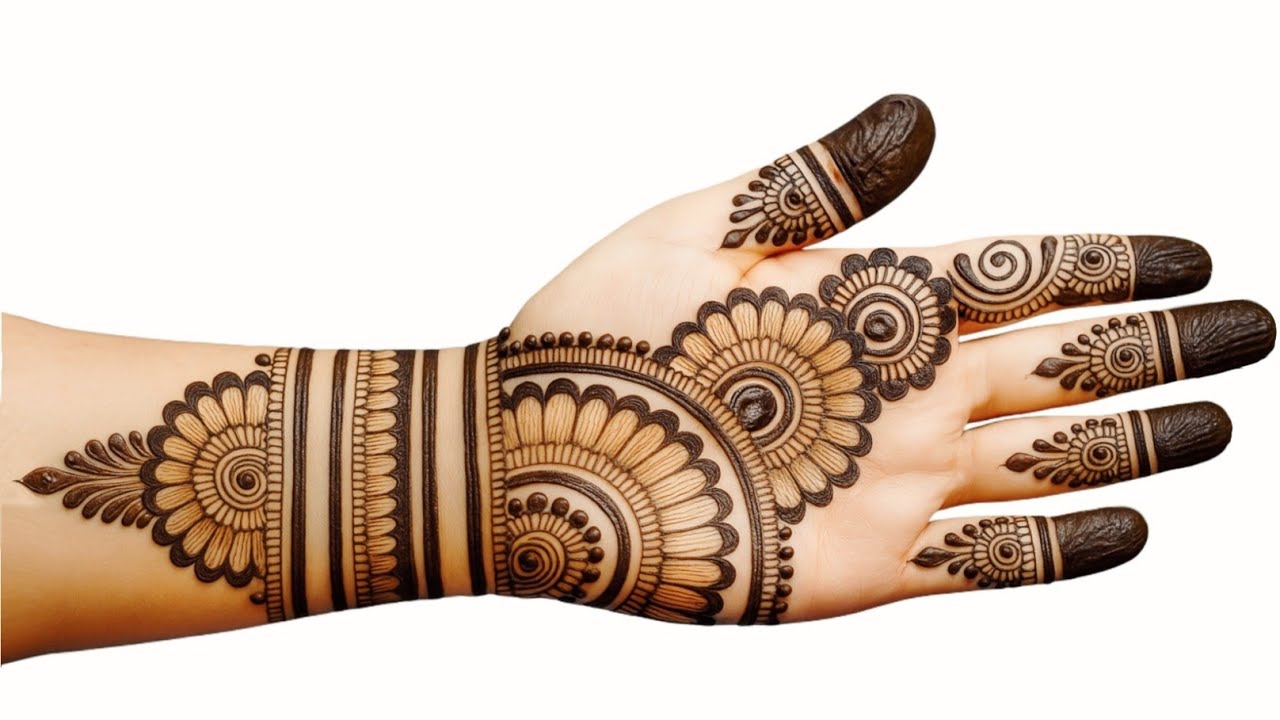 Eid Mehndi Design Front Hand