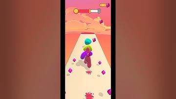 Blob Runner 3D - Gameplay lvl 1 - 3D Short Game