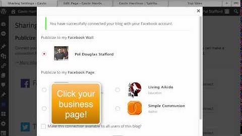 Wordpress: Jetpack Publicize Setup