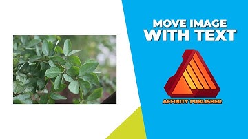 How to move image with text in affinity publisher