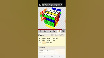 Simple Parity Algs#1: T-perm for Swap 2 Edges of 4x4 Cube