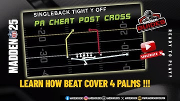 Quick and Effective Madden 25 Tips for the Singleback Tight Y-Off PA Cheat Post Cross
