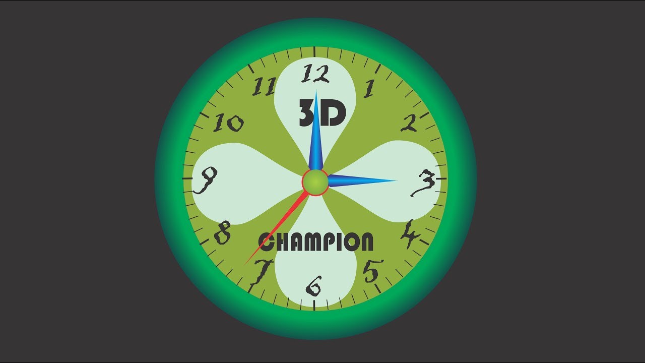 how To Make A 3D Clock For Corel Draw x7 YouTube
