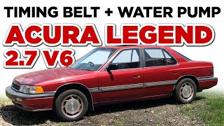 How to Replace Timing Belt + Water Pump Acura Legend 1st Gen 2.7L V6