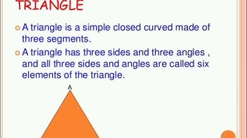class 7| The triangle and it