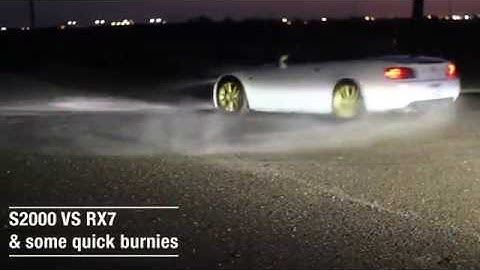 S2000 VS RX7 FD race and donuts!