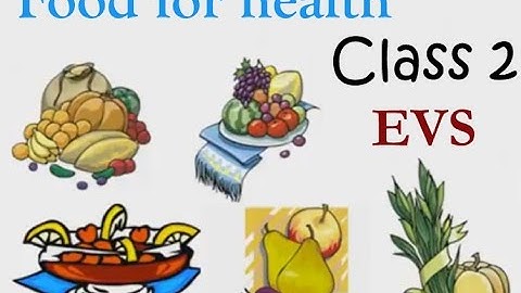 Class 2 EVS online video lecture food for health| Grade 2 science Worksheets link in desc