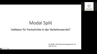 Der Modalsplit als ein Indikator für die Verkehrswende - Vortrag Wolfgang Köhler-Naumann