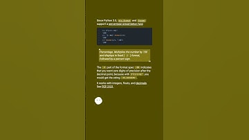 How to print a percentage value in python? #shorts