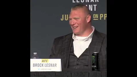 Brock Lesnar laughs at Ariel Helwani’s ‘silly’ question