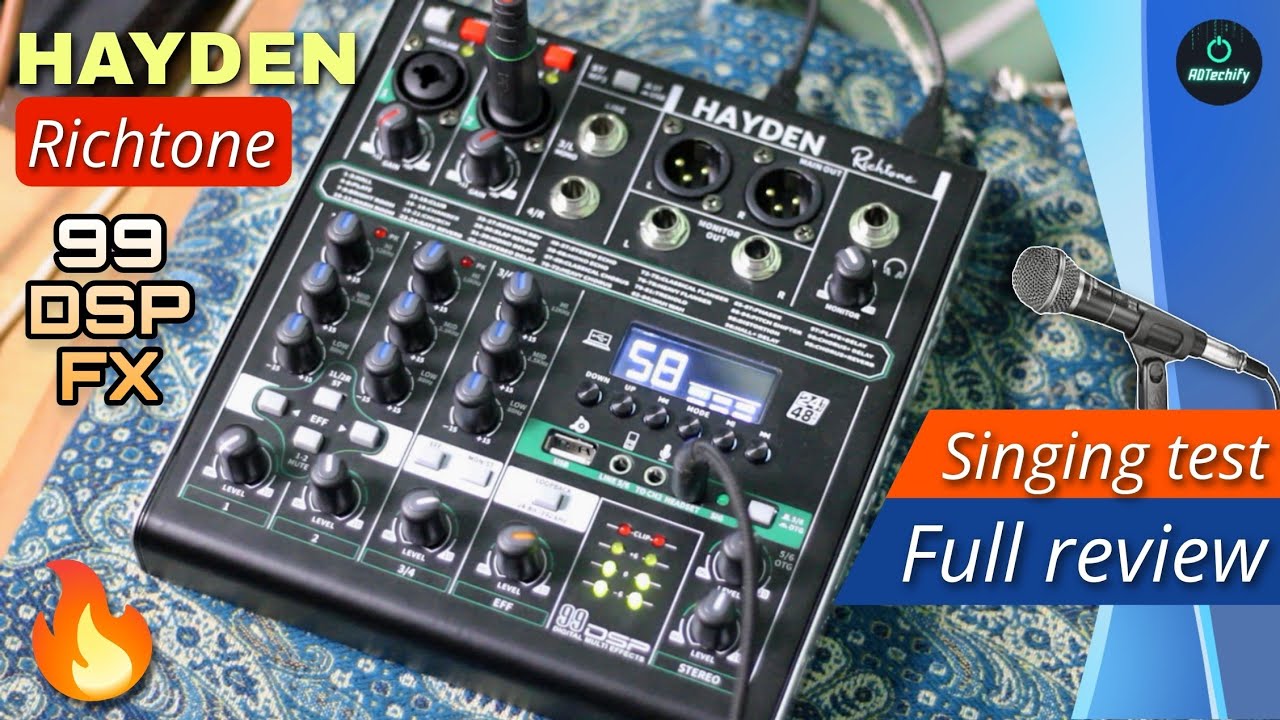 Hayden Richtone OTG Mixer - Full Review & Singing Test ⚡ Best Audio Mixer + Audio Interface ⚡