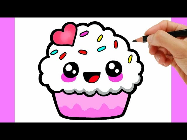 cute cake drawing easy - Clip Art Library