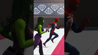 GTA V  SPIDER MAN HULK and Super Hero's Race Who will win?  #shorts screenshot 2