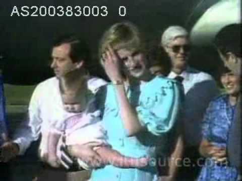 Princess Diana arrives in Australia, 1983
