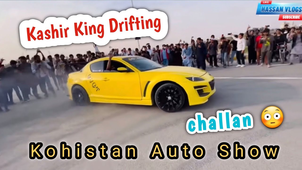 Kashir King car drifting in New city || kohistan auto show kashir king