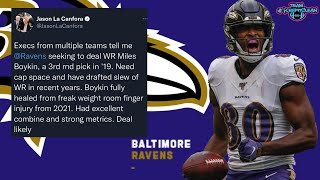 RAVENS LOOKING TO TRADE MILES BOYKIN