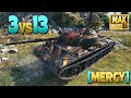 121B: 3 versus 13, brutal defense - World of Tanks