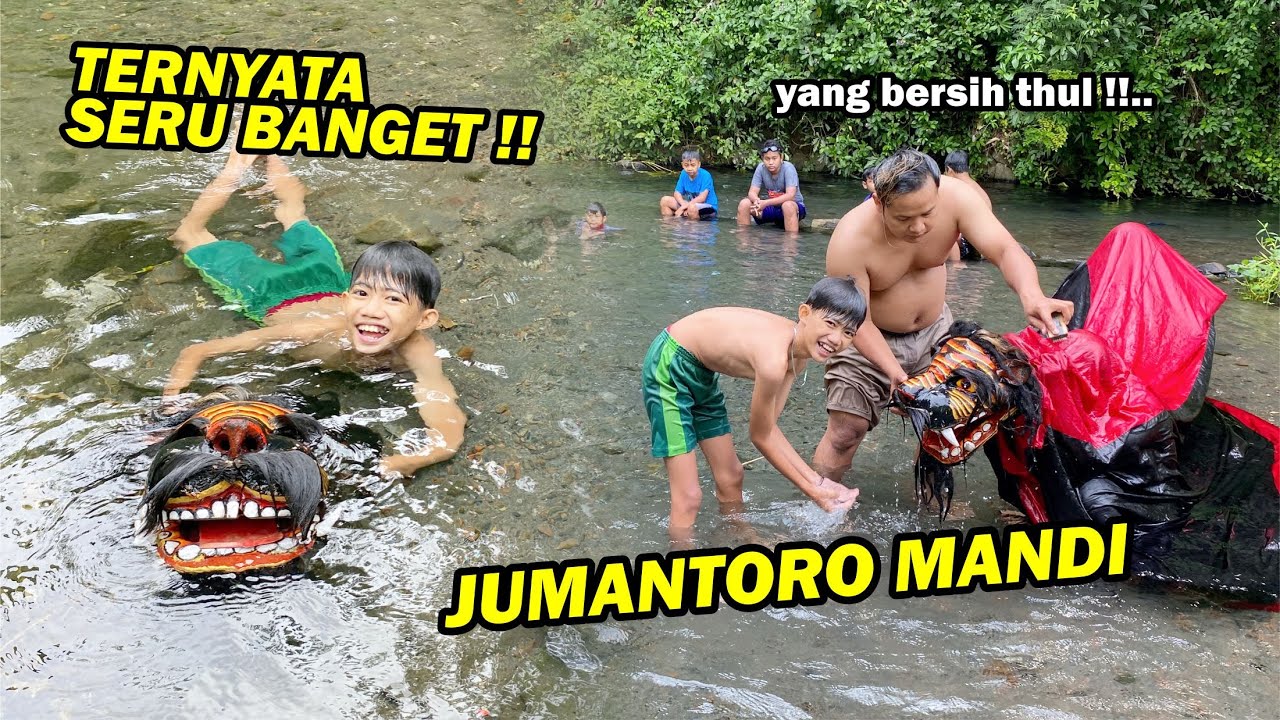 BARU KALI INI JUMANTORO MANDI !! Banyak orang kaget ngelihatnya..