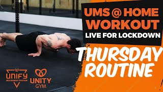 Upper Body Strength Lower Body Flexibility UMS At Home Workout - Phase 5