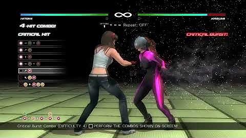 DEAD OR ALIVE 5 Last Round - #01 - Hitomi Combo Training 100%