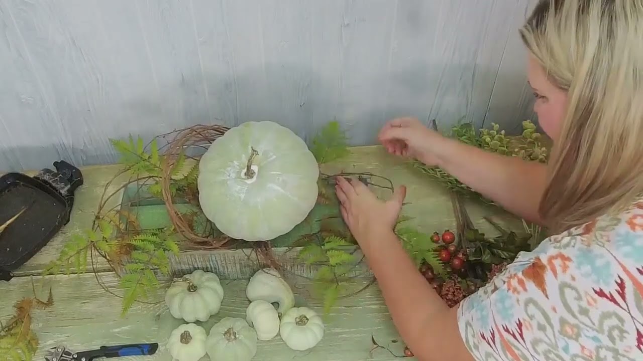 Let's Make a Designer, High End Autumn Floral Centerpiece for Fall